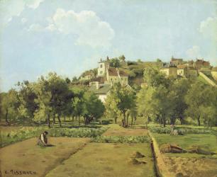Pontoise, or The Gardens of the Hermitage, Pontoise, 1867 (oil on canvas) | Obraz na stenu