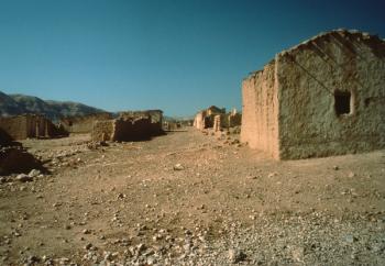 Village Street with Houses (photo) | Obraz na stenu