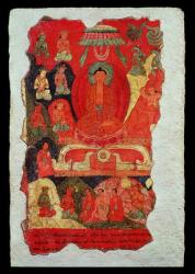 The First Sermon of Buddha (wall painting) | Obraz na stenu