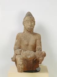 Ibo statue of a Woman with a Child (wood) | Obraz na stenu