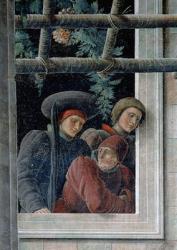 The Martyrdom of St. Christopher, detail of spectators, c.1450-56 (fresco) (detail of 257173) | Obraz na stenu
