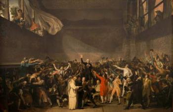 The Tennis Court Oath, 20th June 1789, 1791 (oil on canvas) | Obraz na stenu