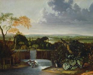 Extensive Landscape with a Watermill | Obraz na stenu