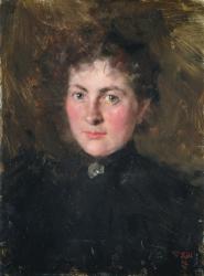 Felicia Kirchdorffer, the Niece of the Artist, 1896 (oil on panel) | Obraz na stenu