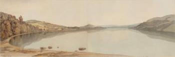 Lake Windermere, 1786 (w/c with pen & ink on paper) | Obraz na stenu