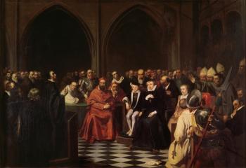 The Colloquy of Poissy in 1561, 1840 (oil on canvas) | Obraz na stenu