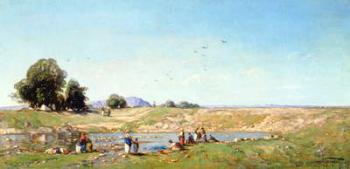 The Durance Valley, 1867 (oil on panel) | Obraz na stenu