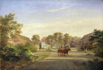 Gut Grabau, near Oldesloe, 1841 (oil on canvas) | Obraz na stenu