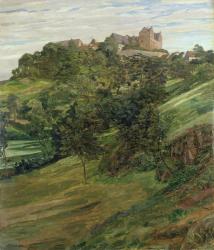 Lichtenberg Castle in Odenwald, 1900 (oil on canvas) | Obraz na stenu