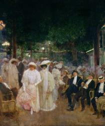 The Gardens of Paris, or The Beauties of the Night, 1905 (oil on canvas) | Obraz na stenu