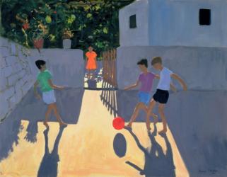 Footballers, Kos, 1993 (oil on canvas) | Obraz na stenu