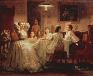Sewing of the Dowry, 1866 (oil on canvas) | Obraz na stenu