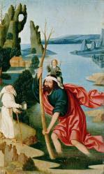 The Legend of St. Christopher (oil on panel) | Obraz na stenu