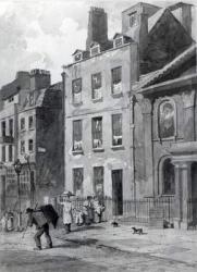 House of Sir Isaac Newton at 35 St Martin's Street, Leicester Square, London, 1850 (w/c) | Obraz na stenu