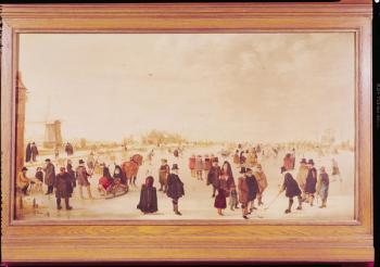 Entertainment on the Ice (oil on panel) | Obraz na stenu