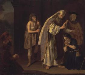 The Anointing of David, c.1645 (oil on canvas) | Obraz na stenu