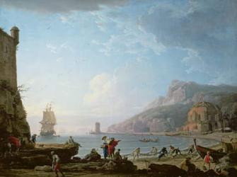 Morning scene in a bay, 1752 | Obraz na stenu