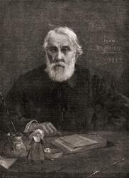 Ivan Sergeyevich Turgenev, from 'The Century Illustrated Monthly Magazine', published 1884 (wood engraving) | Obraz na stenu