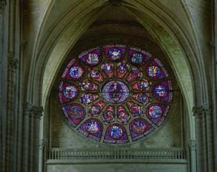 West rose window, c.1220 (photo) | Obraz na stenu