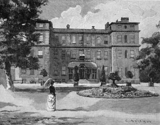 Marlborough House, from the garden, 1863 (engraving) (b/w photo) | Obraz na stenu