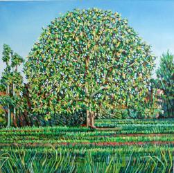 Bow Tree Spring, (oil on canvas) | Obraz na stenu