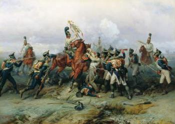 The Exploit of the Mounted Regiment in the Battle of Austerlitz, 1884 (oil on canvas) | Obraz na stenu