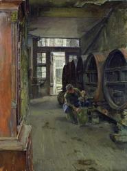 In the Vinegar Factory in Hamburg, 1891 (oil on panel) | Obraz na stenu