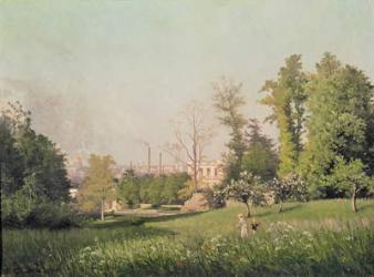 In the Park at Issy-les-Moulineaux, 1876 (oil on canvas) | Obraz na stenu