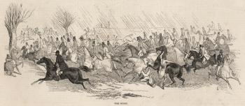 The Start, from 'The Illustrated London News', 5th December 1846 (engraving) | Obraz na stenu