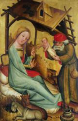 The Nativity from the High Altar of St. Peter's in hamburg, the Grabower Altar, 1383 (tempera on panel) | Obraz na stenu