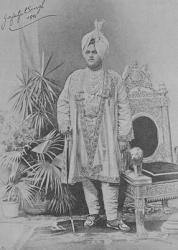 Jagatjit Singh of Kapurthala, 1891 (engraving) | Obraz na stenu