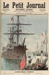The French Flotilla in Portsmouth, from 'Le Petit Journal', 29th August 1891 (colour litho) | Obraz na stenu