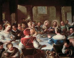 The Marriage at Cana (oil on canvas) | Obraz na stenu