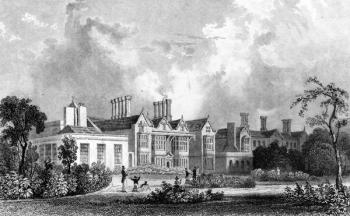 Easton Lodge, Near Dunmow, Essex, engraved by Henry Adland, 1832 (engraving) | Obraz na stenu