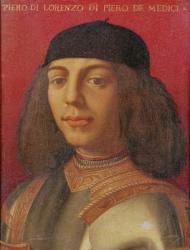 Portrait of Piero di Lorenzo de Medici (oil on panel) | Obraz na stenu