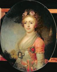 Portrait of Grand Duchess Alexandra, c.1798 (oil on panel) | Obraz na stenu