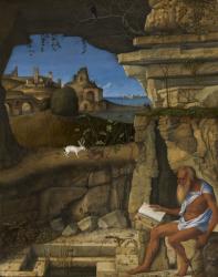 Saint Jerome Reading, 1505 (oil on panel) | Obraz na stenu