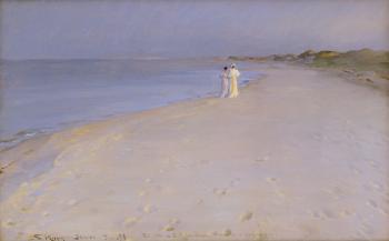 Summer evening at the South Beach, Skagen, 1893 | Obraz na stenu