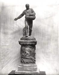 The Sower, maquette for a monument dedicated to the workers in the fields, 1889-1900 (terracotta) (b/w photo) | Obraz na stenu
