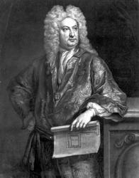 Sir John Vanbrugh, engraved by John Faber the Younger, 1727 (mezzotint) | Obraz na stenu