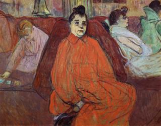 The Divan, 1893 (gouache & pastel on cardboard) | Obraz na stenu