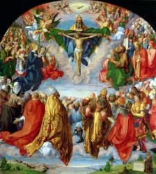 The Landauer Altarpiece, All Saints Day, 1511 (oil on panel) (detail of 267662) | Obraz na stenu