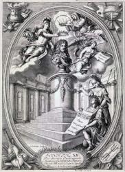 Dedicatory engraving to Gottfried Finger, 1688 (engraving) | Obraz na stenu