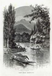 View near Serinugur, from 'Leisure Hour', 1888 (engraving) | Obraz na stenu