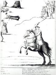 Etienne de Silhouette (1704-67) against the Farmers General (engraving) (b/w photo) | Obraz na stenu