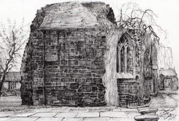 Blackfriers Chapel St Andrews, 2007, (ink on paper) | Obraz na stenu