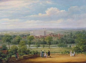 Eton College from the terrace of Windsor Castle (oil on canvas) | Obraz na stenu