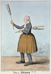 Buy a Broom?!!, 1825 (colour etching) | Obraz na stenu