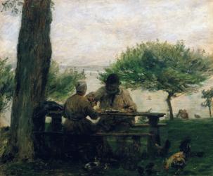 The Meal at Honfleur, 1875 (oil on canvas) | Obraz na stenu