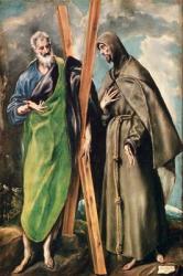 SS. Andrew and Francis of Assisi, after 1576 (oil on canvas) | Obraz na stenu